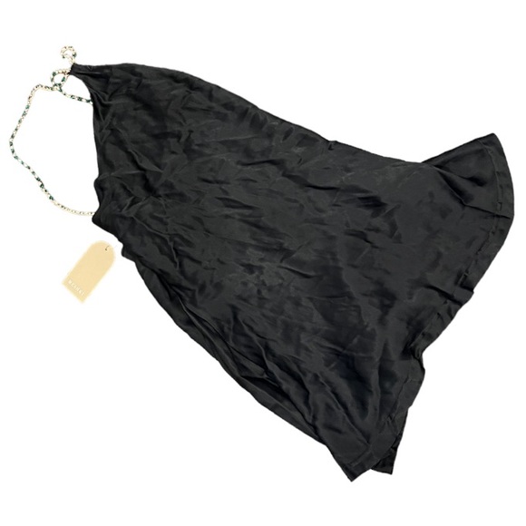 BNWT Meshki Black Berina One Shoulder Gemstone Strap Dress - Picture 2 of 16